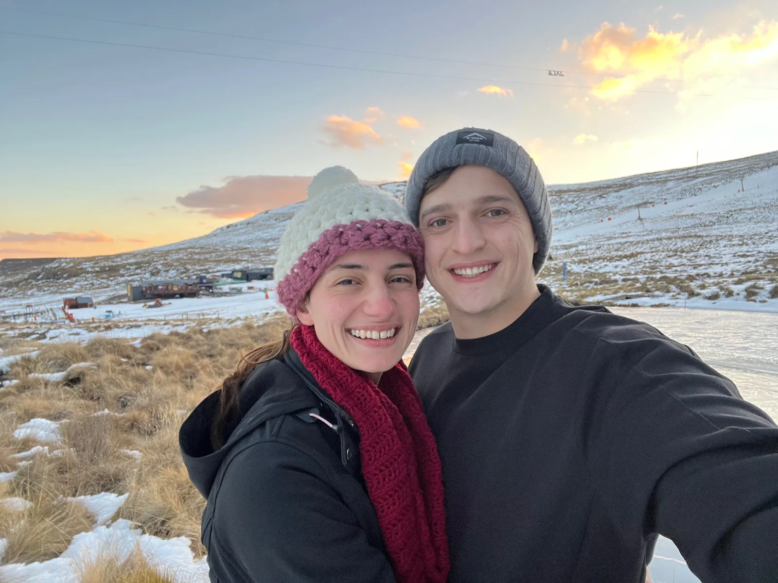 George Oosthuizen and Annemarie in the field